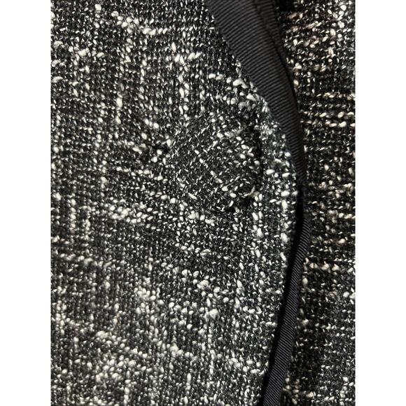 Talbots Lined Tweed Jacket Women’s Sz 14 Black/white - one Button Closure Blazer - Picture 3 of 7